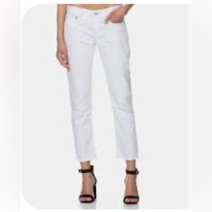 Rag & Bone Women's Crisp White Ankle Jeans Dre Size 24 NWT
